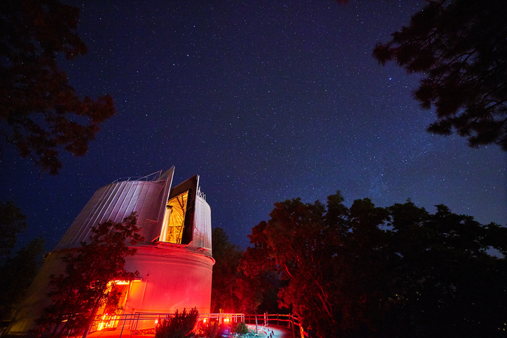 
Lowell Observatory under a clear starry night in Sedona, Arizona, 2016 - a blend of nature's beauty and human's celestial exploration